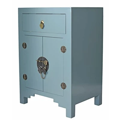 Image of Mya044 Palazzo Chinese Wedding Cabinet Bedside Blue Orient 45 cm