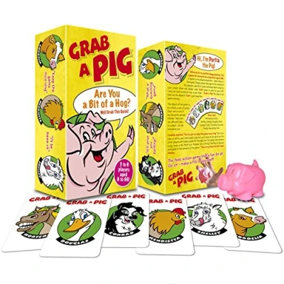 Image of Grab A Pig Card Game Fun Family for 3 to 6 Players Aged From 96.