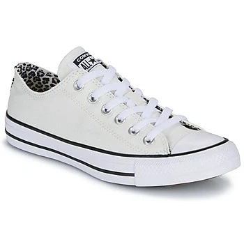 Image of Converse Chuck Taylor ALL STAR Trainers, Women&#039;s, Size: 4.5, Egret/black/coastal dune Imitation leather/ textile