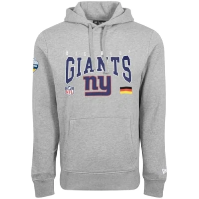 Image of NEW YORK GIANTS Unisex Nfl Games Slogan Hoody Hgr Sweatshirt, Grey Med, XL EU