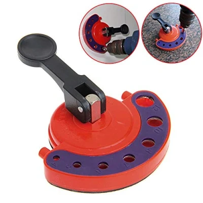 Image of 4 12mm Diamond Core Drill Bit Tile Glass Hole Saw Guide Locator Openings Jig Fixture Vacuum Suction Base Coolant for Tiles, Granite, Ceramic