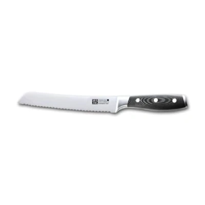 Image of Rockingham Forge 9100 Series 8&quot; Bread Knife Stainless Steel Blade, Micarta Handle