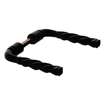 Image of Home Friendly 210722 Pair of Crutches Aluminium Twisted Black
