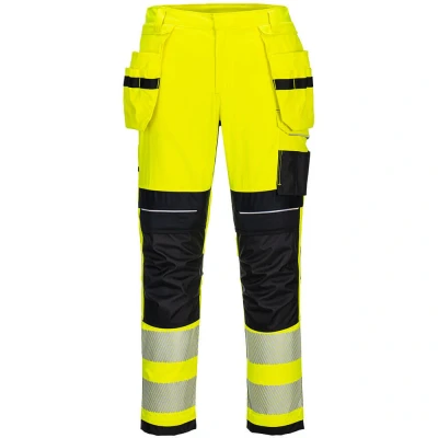 Image of Portwest PW3 FR Hi Vis Holster Trousers Yellow/Black 36