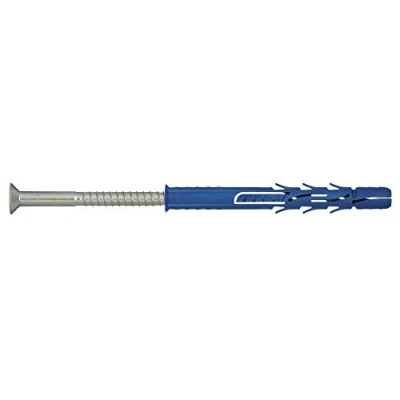 Image of Rawl FF1 CounterSunk Head Nylon Frame Fixing Zinc Plated 8mm 120mm Pack of 50