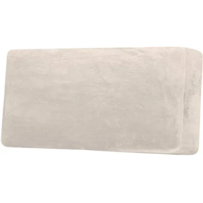 Image of LINGKY Sofa Seat Cushion Cover, Slipcovers Stretch Velvet, Universal Non Slip Couch Covers Replacement for Individual Furniture Protector (Ivory,3 Seater)