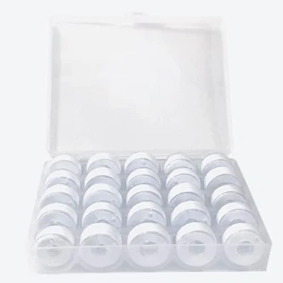 Image of Sewing Thread, White Prewound Bobbin Thread,25pcs Thread Sewing,Sewing Accessories for Singer Machine, Like Brother……