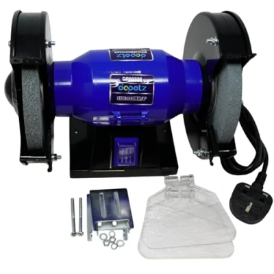 Image of Dapetz ® Bench Grinder Dual Wheel 150W 6 Inch Metal Sander Polisher 150mm 2,950 RPM Electric Grinding Machine Workshop Power Tools for Grinding, Sharpening, Shaping, Smoothing, and Polishing