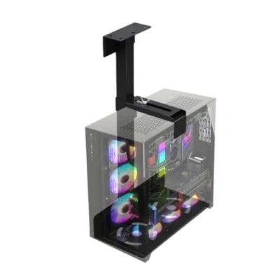 Image of Decorhome CPU Holder Wall Mount,CPU Desktop Computer Heavy Duty Mountable PC Under Desk Mount With Flexible Height And Width