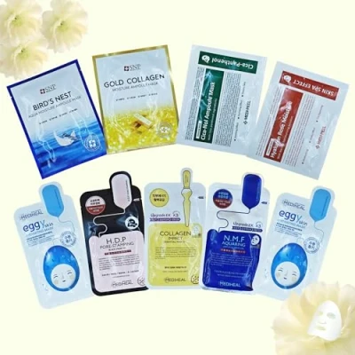 Image of Korean Beauty Set Mediheal Sheet Mask，Random K Face Mask，Korean Skincare Pack of 10