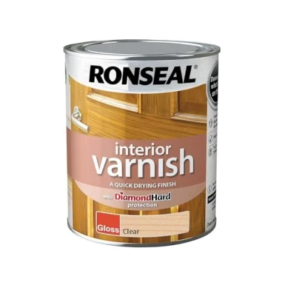 Image of Ronseal Interior Varnish Clear Gloss 750ml