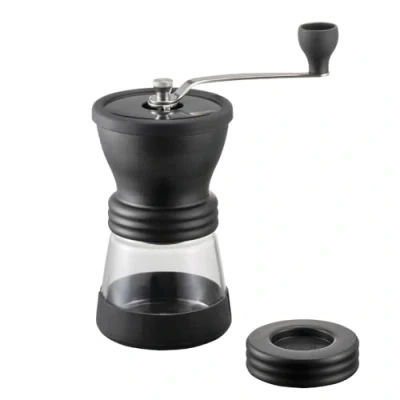 Image of HARIO MSCSN 2 B Coffee Grinder, Ceramic Stainless Steel Glass Silicone Polypropylene, Black 10pcs