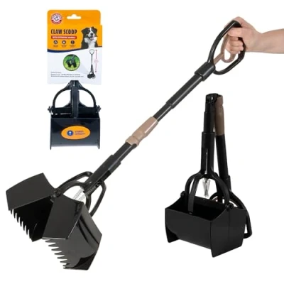 Image of Arm &amp; Hammer Pooper Scooper Claw Scoop Dog Poop for Yard Pet Waste Management System