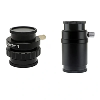 Image of SZM CTV 1/2 1/3 1X Adapter 0.3X 0.5X C Mount Lens For Trinocular Stereo Microscope HDMI VGA USB Video Camera (Color : and 1 3)
