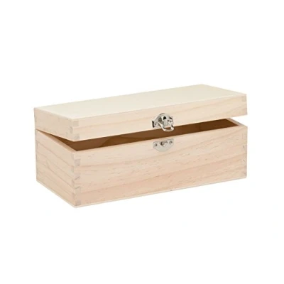 Image of Glorex 6 1682 001 Wooden Box Pine Rectangular FSC Mix