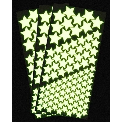 Image of WANDfee Wall Sticker ✩ Glow in The Dark Stars 400 self Adhesive Fluorescent Luminous Night Sky Child Room Bedroom Ceiling Decoration