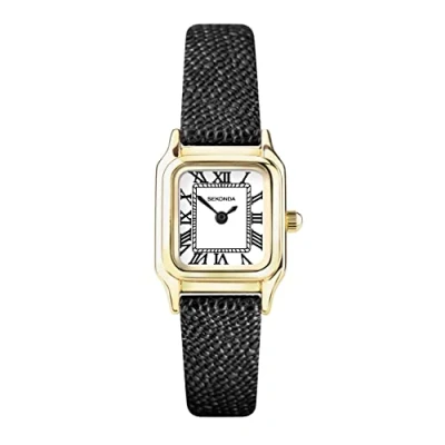 Image of Sekonda Monica Ladies 20mm Quartz Watch in White with Analogue Display, and Brown Leather Strap 40294
