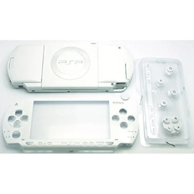 Image of NEW Replacement Sony PSP 1000 Console Full Housing Shell Cover With Button Set White.