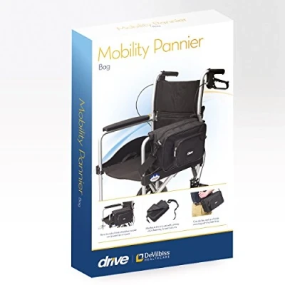 Image of Drive Mobility Pannier Bag Wheelchair Scooter Armpad Shopping Storage Zippered