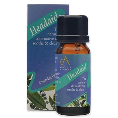 Image of Absolute Aromas Headaid Essential Oil Blend 10ml Pure Natural, Undiluted for Aromatherapy and Diffusers