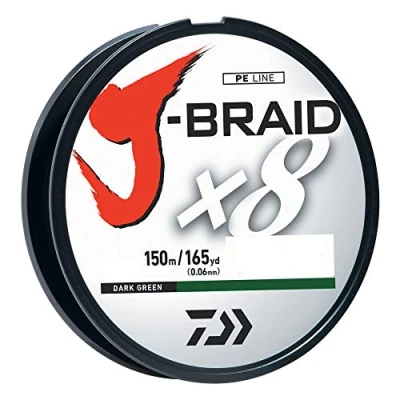 Image of J BRAIDX8, Filler Spool, Dark Green, Mono Dia.= 8lb.