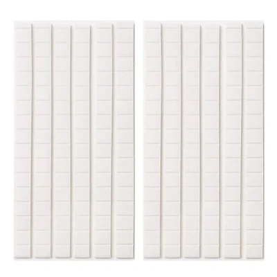 Image of HugeDE 2 Sheets Adhesive Poster Small Sticky Nail Putty Removable Tacky Wall Safe Tack Reusable Mounting White