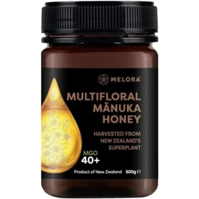 Image of Melora Genuine Manuka Honey 40 MGO, 500g 100% Pure &amp; Traceable from New Zealand