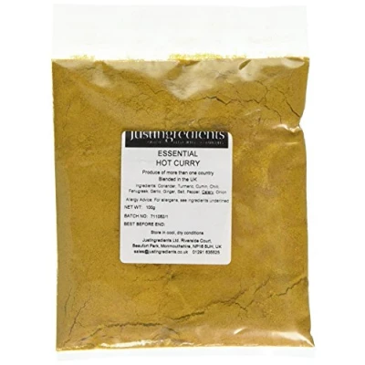Image of JustIngredients Essentials Madras Curry Powder (Hot), 100 g Pack of 5
