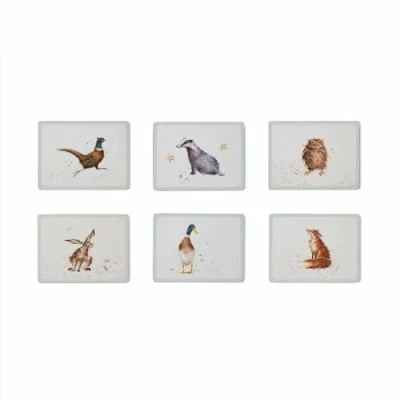 Image of Wrendale Designs Set Of 6 &#039;The Country Set&#039; Animal Placemats