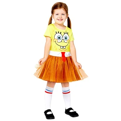 Image of (PKT) (9909158) Child Girls SpongeBob SquarePants Costume (4 6yr)
