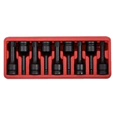 Image of KS Tools 911.0934 1/2&quot; Impact bit socket set for RIBE screws, 9 pcs