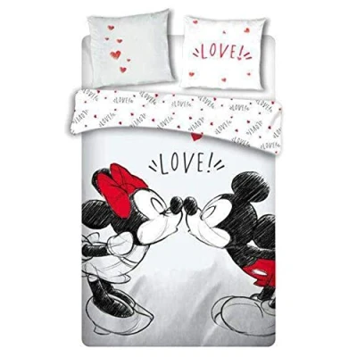Image of AYMAX s.p.r.l. Disney Mickey Mouse &amp; Friends Duvet Cover (240 x 220 cm) + 2 Pillowcases (2 63