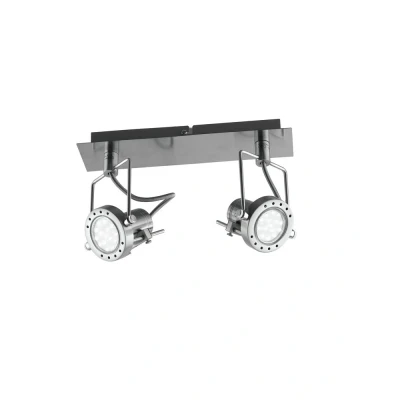 Image of SPOT LED 2 Light Twin Spotlight Nickel 400lm 2700K 34x16cm