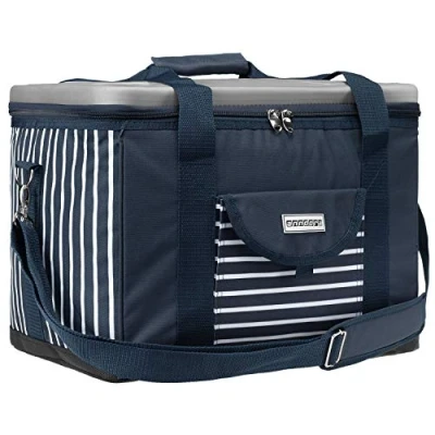 Image of anndora Cool Bag, XL, Black / White Polka Dots, 40 L Insulated Picnic Xl Navy Blue (Blue) TW 1886 232