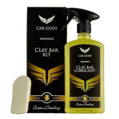 Image of Car Gods Complete Detalier Kit Clay Bar and Spray Lubricant Bundle Super Smooth Surface for Better Polishing 500 ml