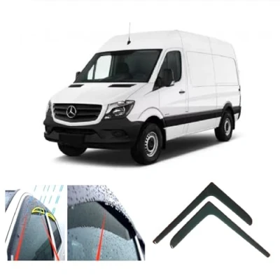 Image of AC WOW 2x Wind Deflectors Compatible with MERCEDES Sprinter 2006 2018 Volkswagen Crafter 2017