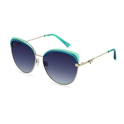 Image of Ted Baker Semi Rimless Womens Multicolour Brown Gradient TB1661 Tamma Blue Polyamide One Size