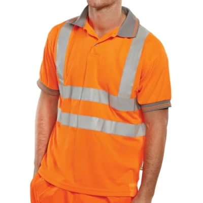 Image of POLO SHIRT SHORT SLEEVED ORANGE L