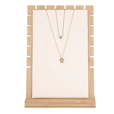 Image of Betued Wooden Jewellery Display Stand, Showing Rack for Necklaces Bracelets Pendant, Ladies Organizer Holder(2#)
