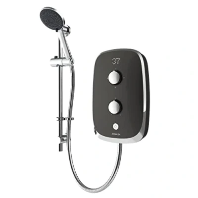 Image of Aqualisa e Motion Space Grey Electric Shower Digital Display 3 Spray Patterns 8.5KW