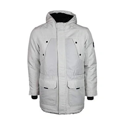 Image of Only &amp; Sons Parka Mens Winter Jacket Hip Length Down Outwear Hooded Casual Coat Glacier Gray Large