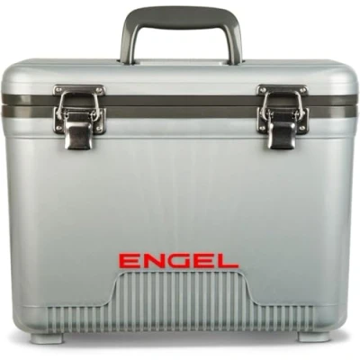 Image of ENGEL Cooler Box 13qt (12.3 litres) Leak Proof, Air Tight, Drybox for Camping, Fishing, Hiking, Small Hard Shell Lunchbox Men &amp; Women, 38 x 25.4 28.5 CM Cool
