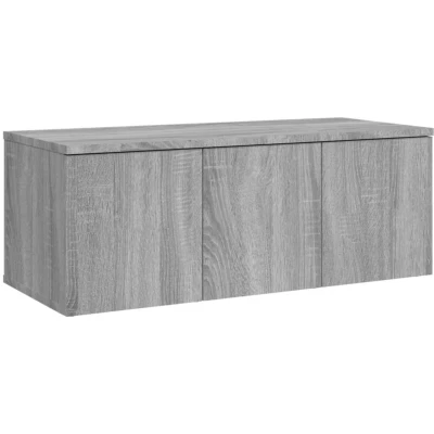 Image of vidaXL TV Cabinet Grey Sonoma 80x34x30 cm Engineered Wood