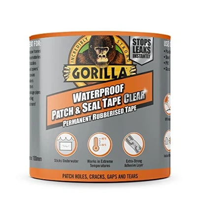 Image of Gorilla Waterproof Patch &amp; Seal Tape Clear 2.4m