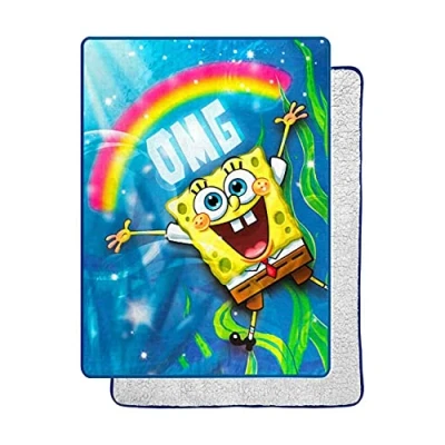 Image of Northwest Throw Blanket, Polyester, Spongebob OMG, 60&quot; x 80&quot;