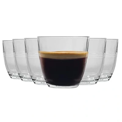 Image of Duralex Gigogne Glass Tumblers 160ml Drinking Glasses for Water, Juice Pack of 12