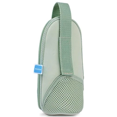 Image of MAM Thermal Bag with Insulation Layer, Keeps Liquids Warm and Cold, Insulated for Many Standard Baby Bottles, Green