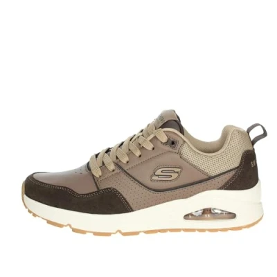 Image of Skechers Men&#039;s Uno Retro One Sneaker, Brown, 7 UK