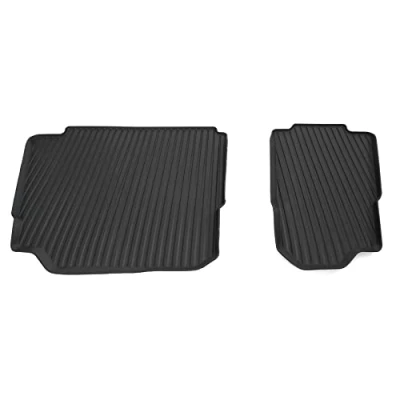 Image of Skoda 565061580A Rubber Floor Mats 3rd Row All Weather 2x Black for 7 Seater Only
