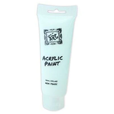 Image of WORK of Art ACRYLIC PAINT 120ML TUBE TITANIUM WHITE NON TOXIC 6723 by Works